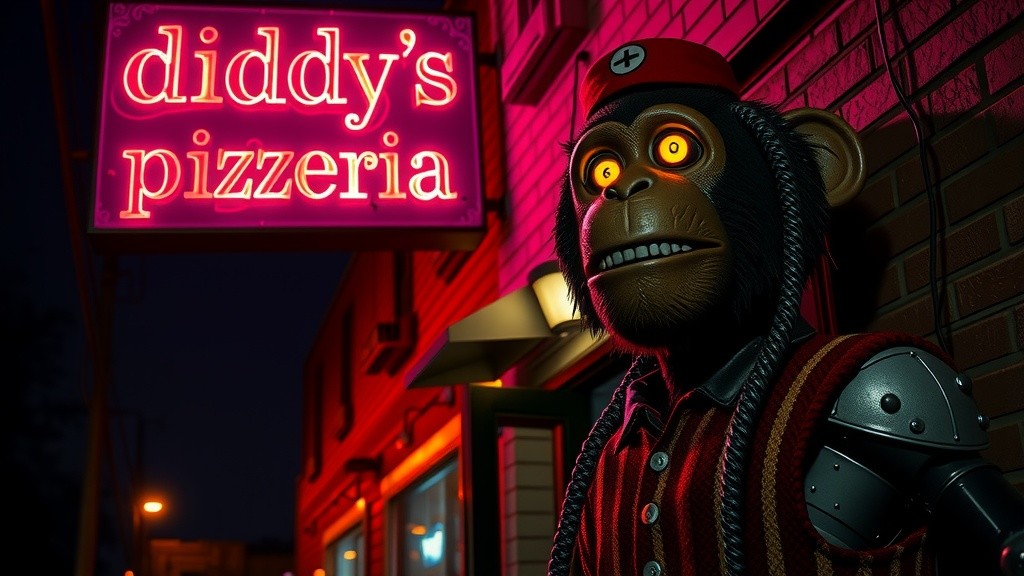 The Monkey's Gaze: A Diddy's Pizzeria Tale