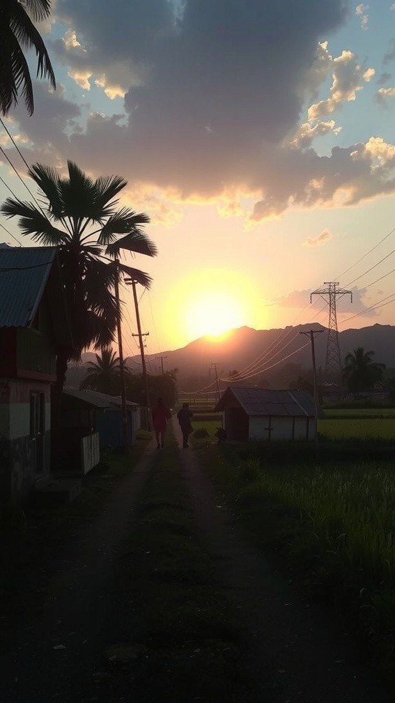 Pocong Melompat di Pematang Sawah