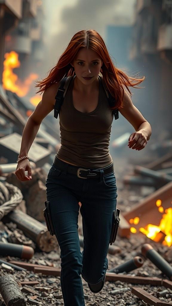 Ayla's Heroic Escape: Kong Defends Against the Beast