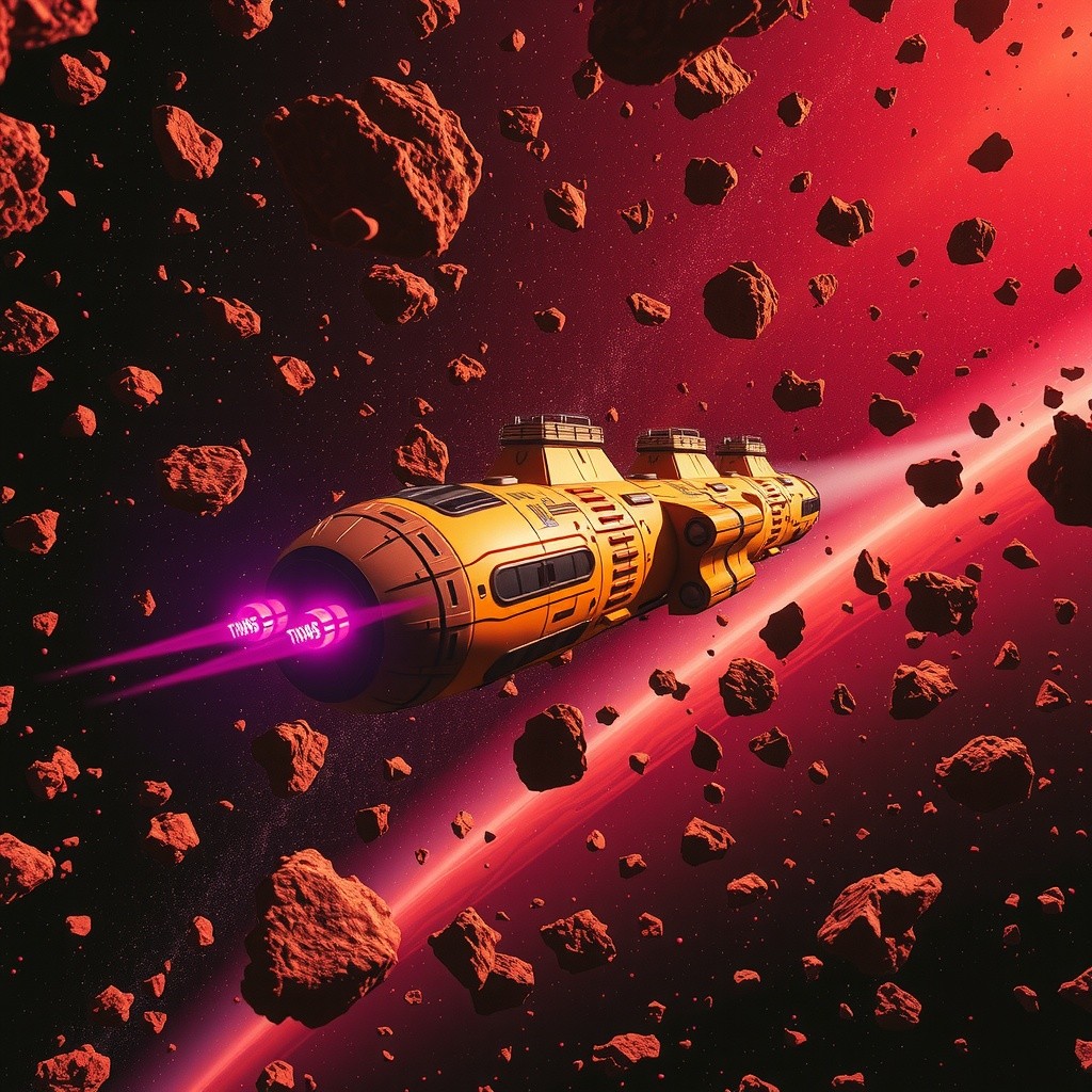 Perjuangan Kapal Penambang di Wilayah Mars