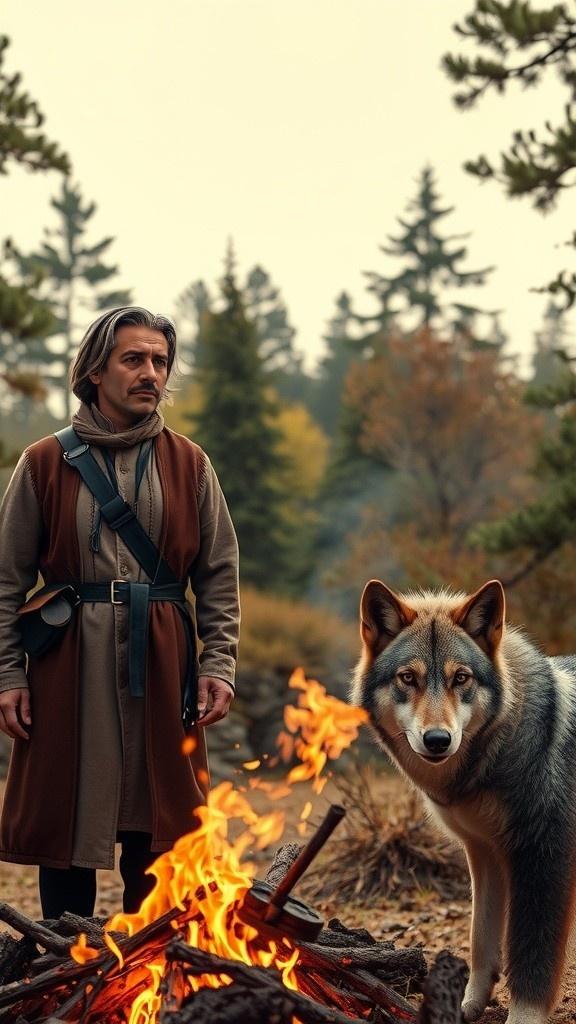 Survival Dialogues: Predators and Campers in the Forest