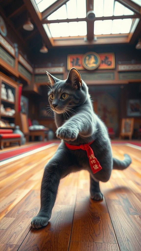 Kucing Ninja yang Lucu