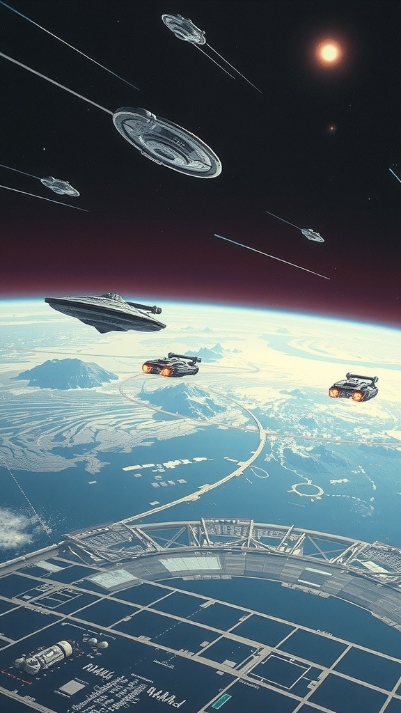 A Galactic Standoff: Martian Valor in the Face of War