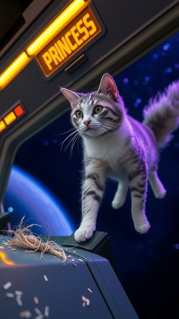 Hyperspace Hijinks with Captain Eva and Princess the Cat!