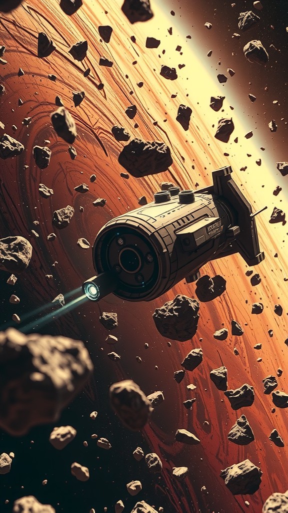 Escape from the Asteroid Belt: A Battle for Survival