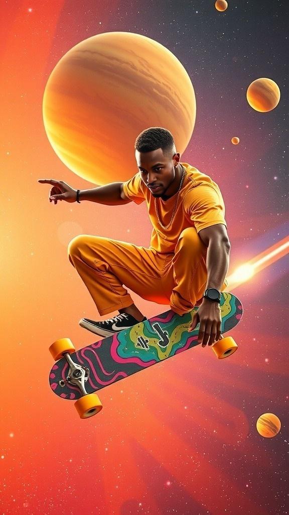 Max's Saturn Adventure: A Skateboard Rescue!