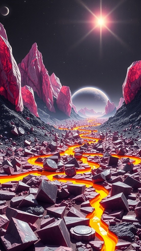 55 Cancri e: A World of Diamonds and Lava