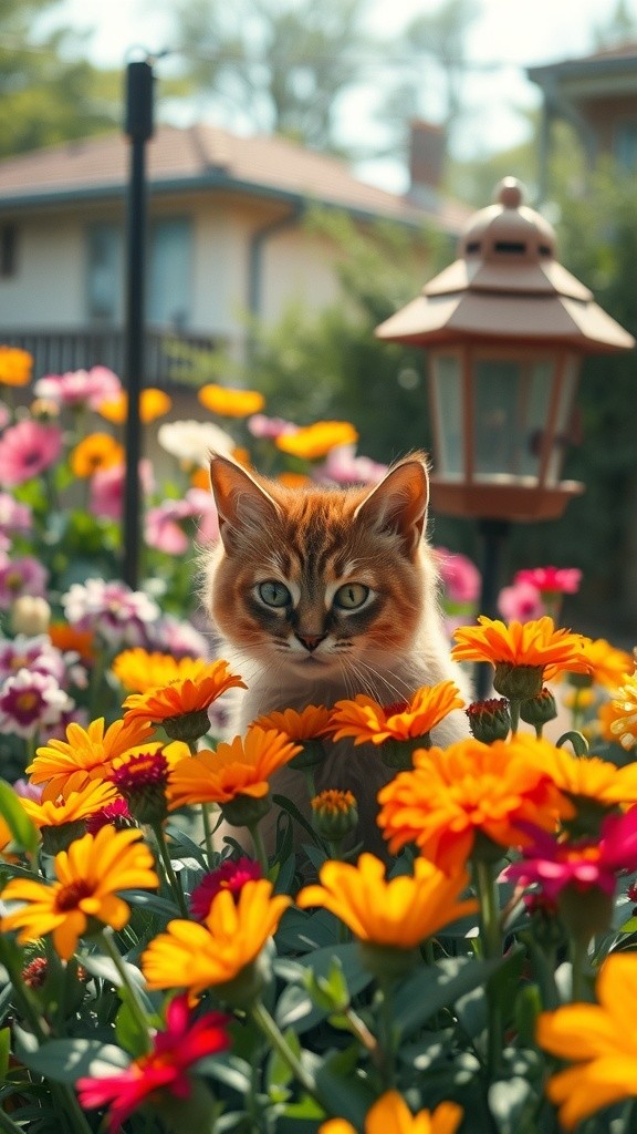 The Old Lady and Her Feline Friends