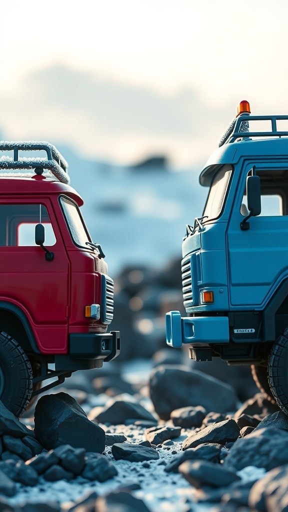 Winter Challenge: Off-Road Trucks Ready to Race