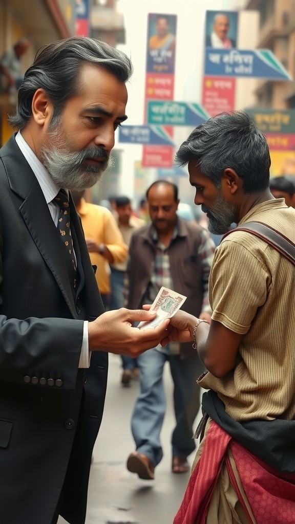 بھکاری کی حقیقت: پیسوں کا اثر