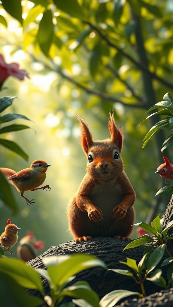 The Brave Little Squirrel