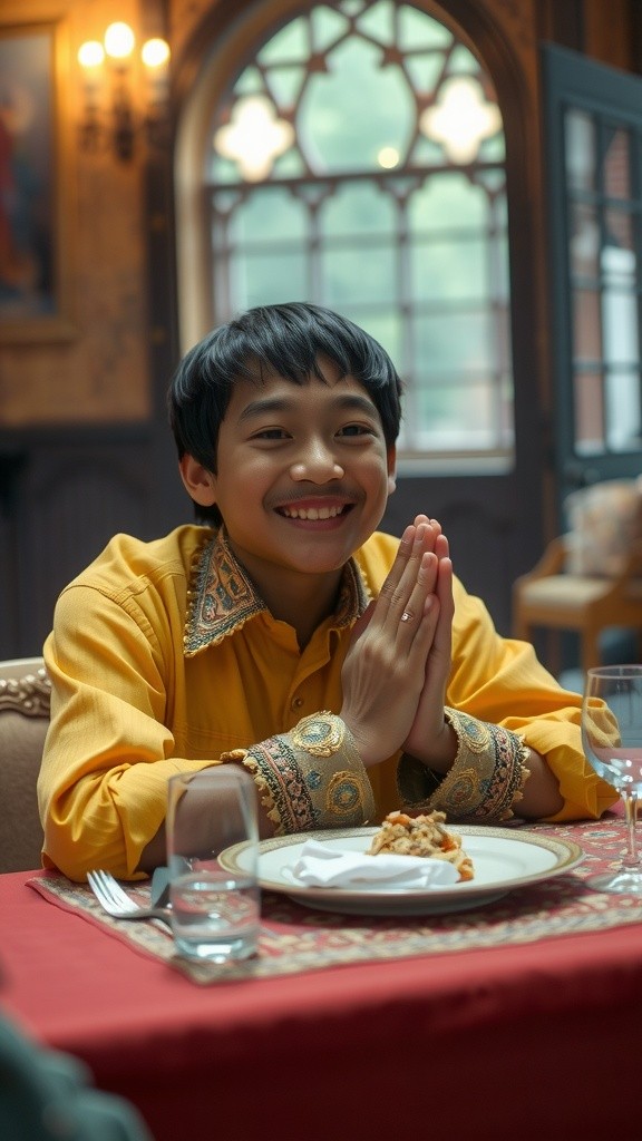 Anak-Anak Membaca Doa Makan