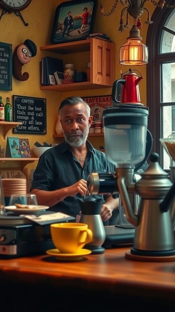 Kucing Sakti di Warung Kopi