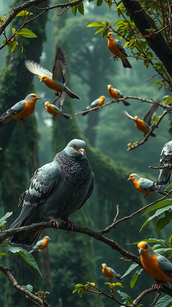 चतुर कबूतर: एकता में ताकत