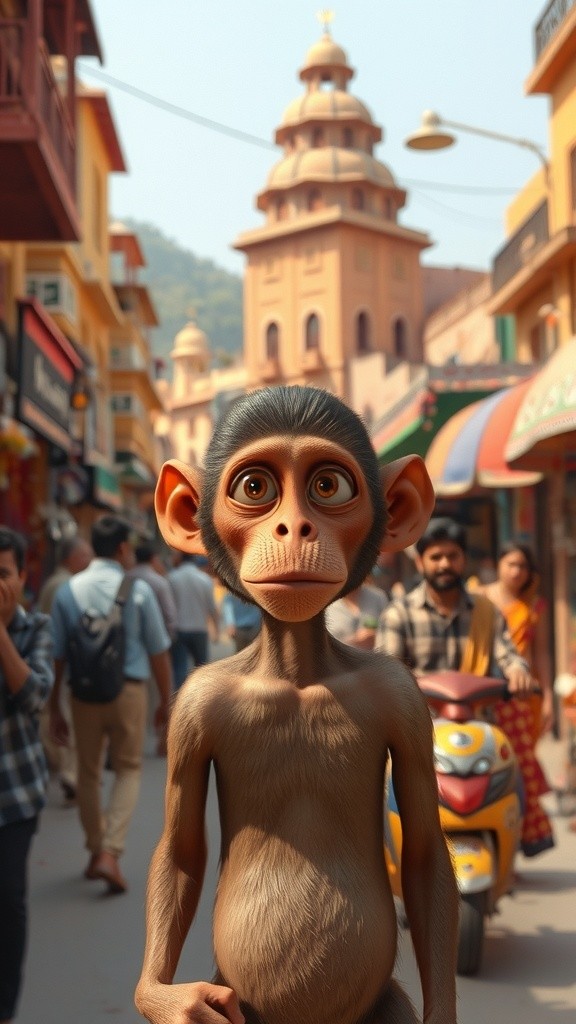 A Monkey's Adventure in India