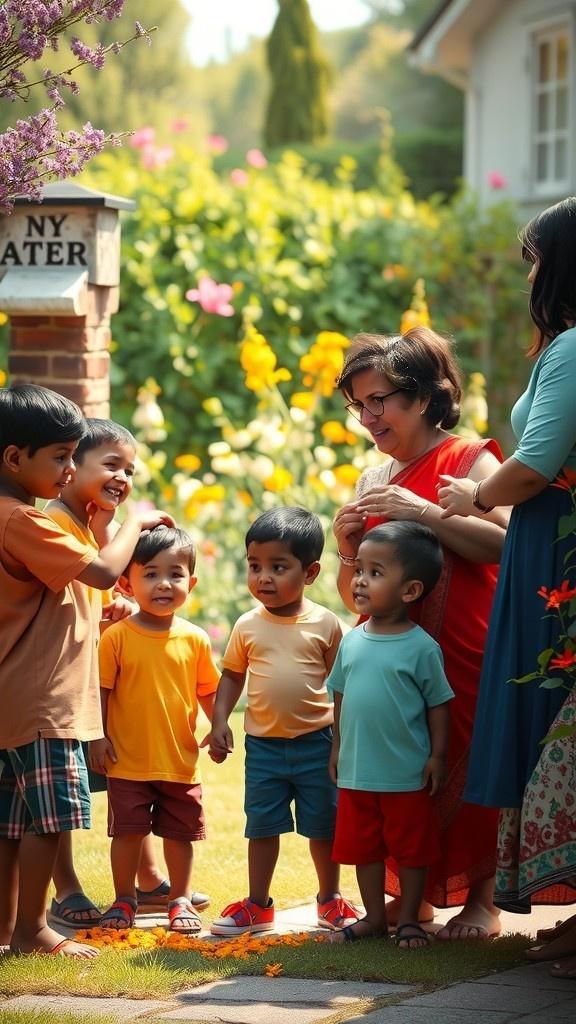 बच्चों का गीत: माँ को ज़मीन पर खेलने के लिए मनाना