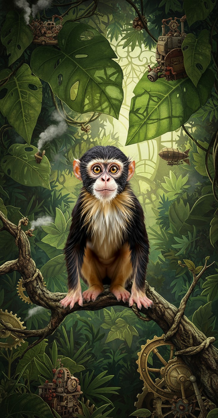 Milo: The Expressive Monkey with Golden Eyes