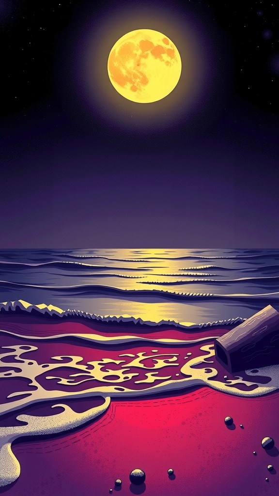 Sinar Bulan dan Suara Laut