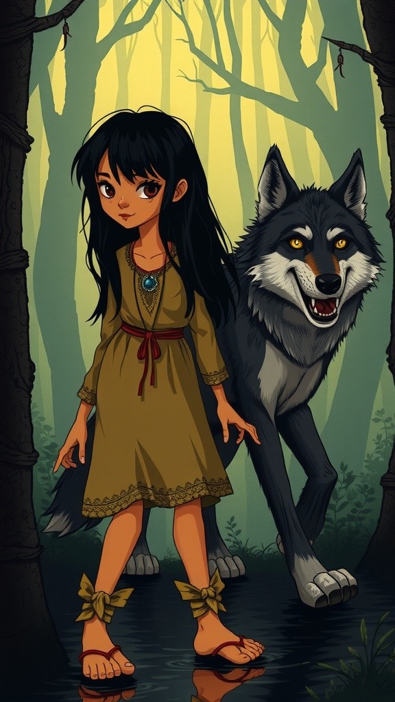 Bocah Kecil Hidup Bersama Serigala di Hutan India!