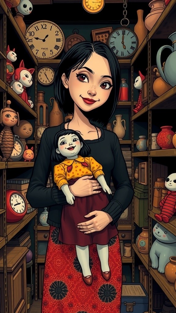 Boneka Tua dan Adik Kecil