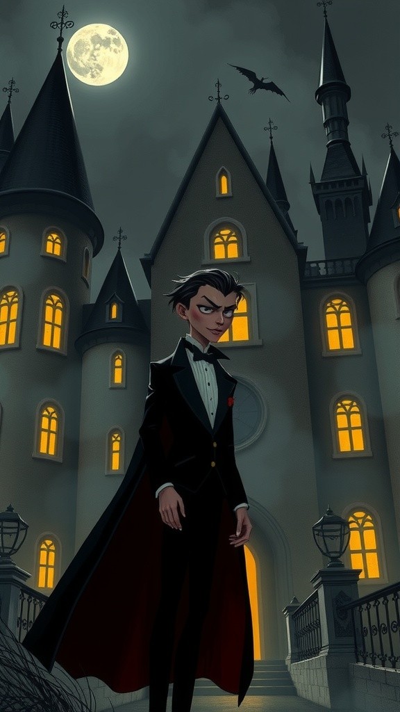 Midnight Encounter: The Vampire's Haunting Journey