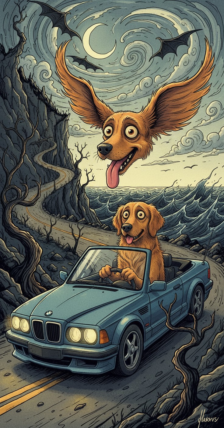 Yorkie Drives Beemer, Cops Turn Cat, Sunbound Adventure!