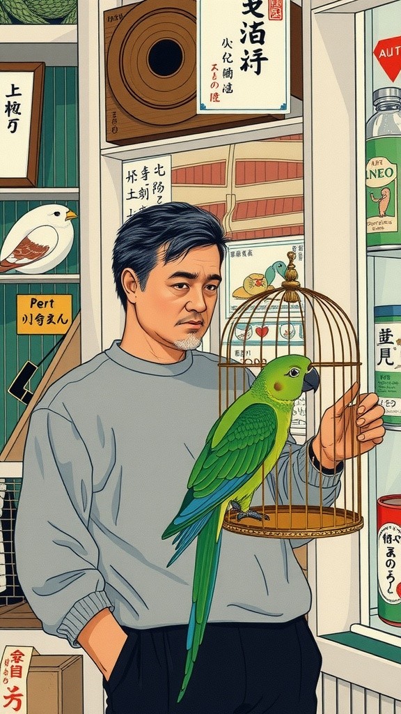 Burung Beo yang Santai di Situasi Darurat