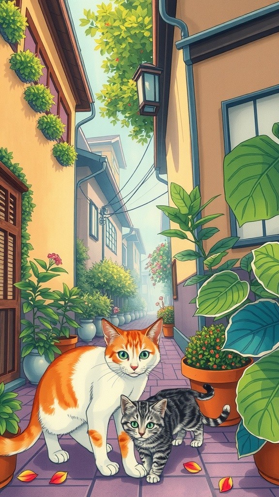 The Adventures of Mama Cat and Her Trio