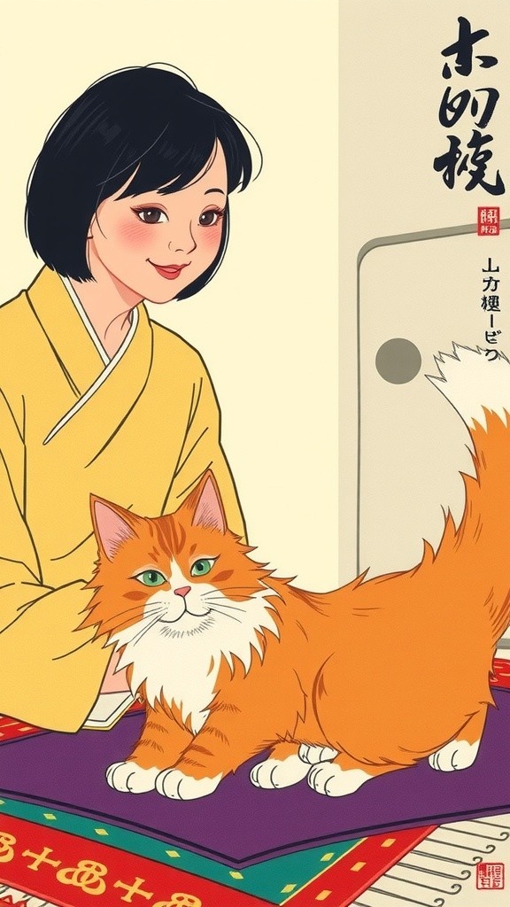 Kucing Lucu Menari untuk Menghibur Anak Kecil