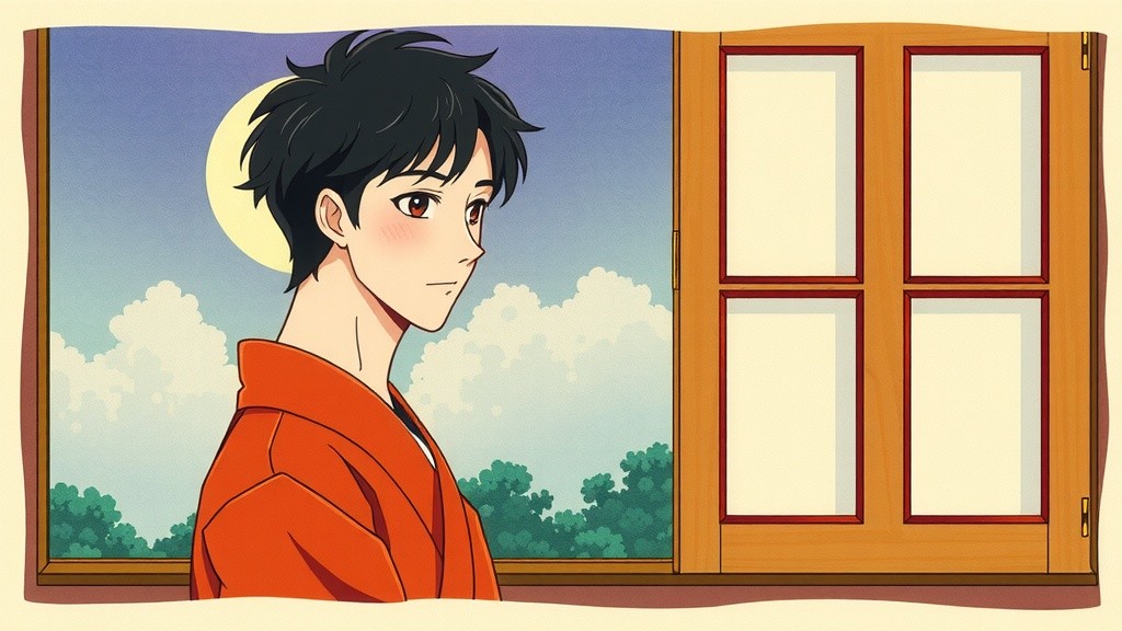 Waiting Under the Sakura