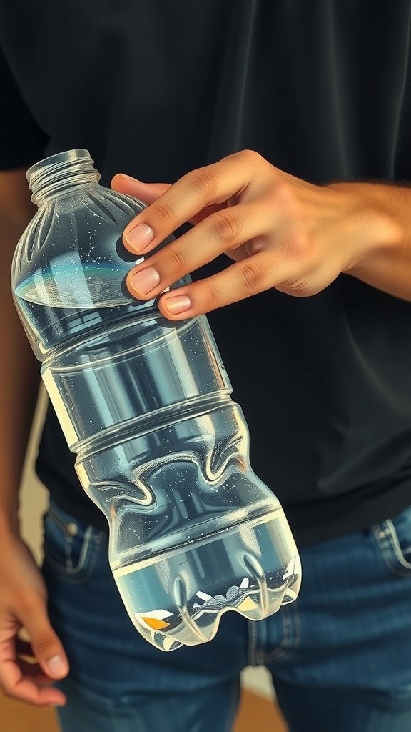 Upside Down Water Bottle Trick: Science Magic!