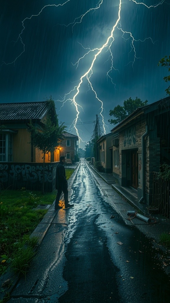 A Rainy Night of Thunder and Fear