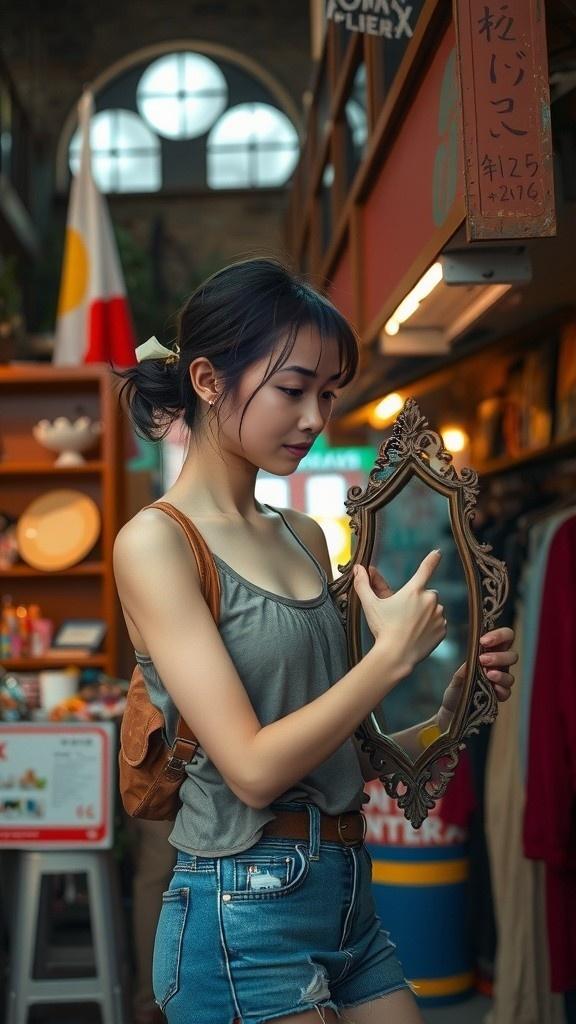 Cermin Antik dan Bayangan Aneh