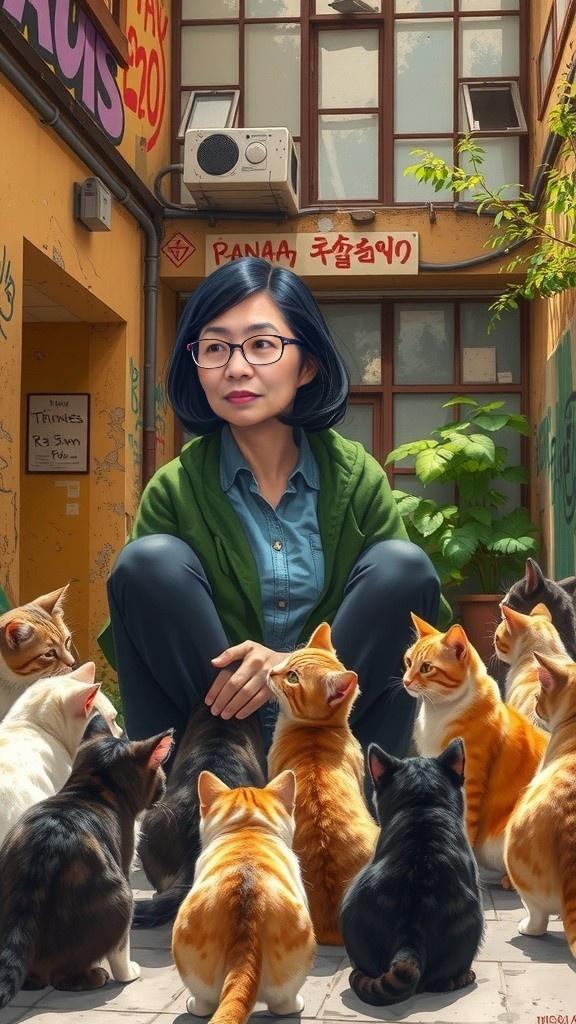 Rahasia Ibu Sari dan Kucing-Kucing Komplek
