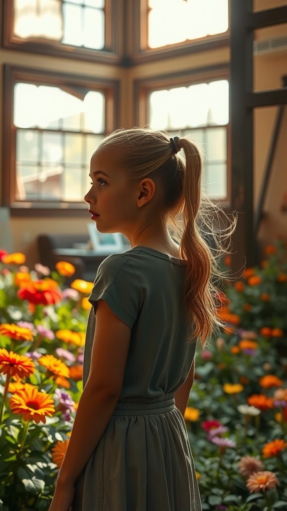 A Sweet Smile: The Elegance of a Young Girl