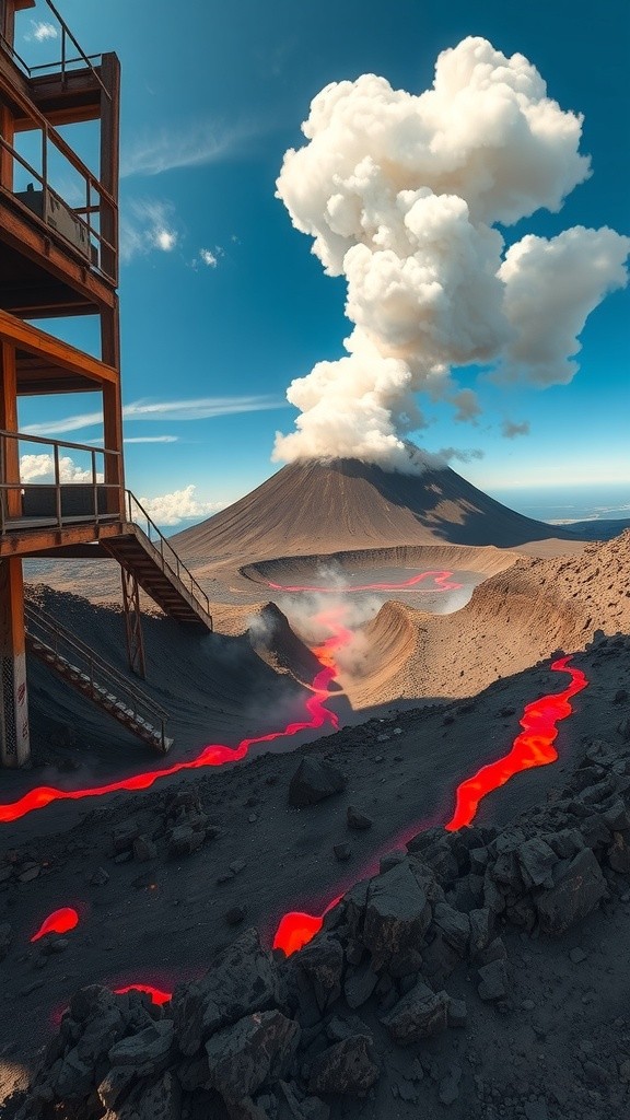 Into the Heart of the Fiery Abyss: An Exploration of an Active Volcano