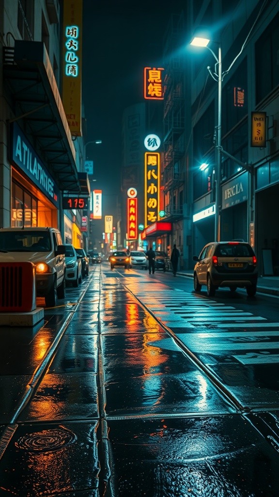 Neon Shadows: A Bladerunner Noir