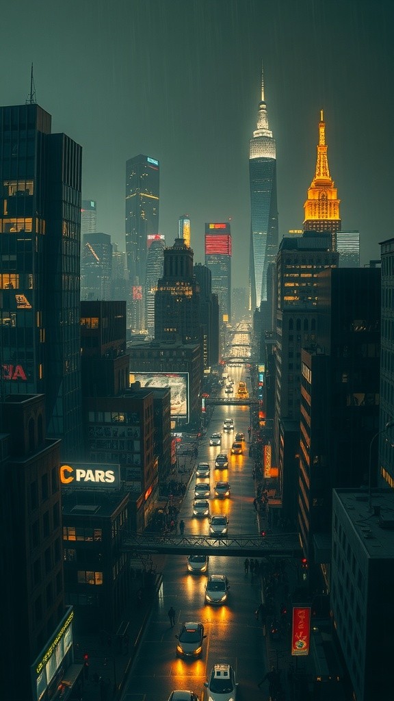 Neon Shadows: A Dystopian Crime Odyssey