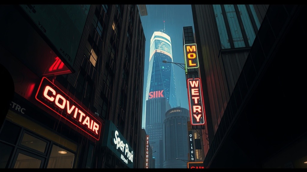 Neon Shadows: A Bladerunner Noir