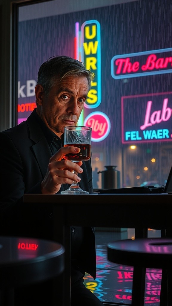 Neon Shadows: A Bladerunner Noir