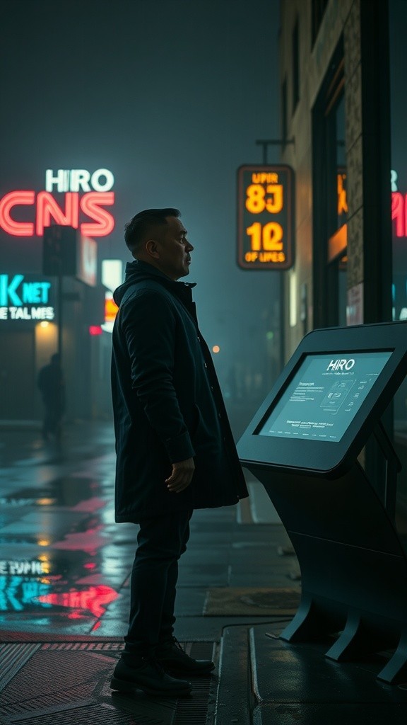 Neon Shadows: A Bladerunner Noir