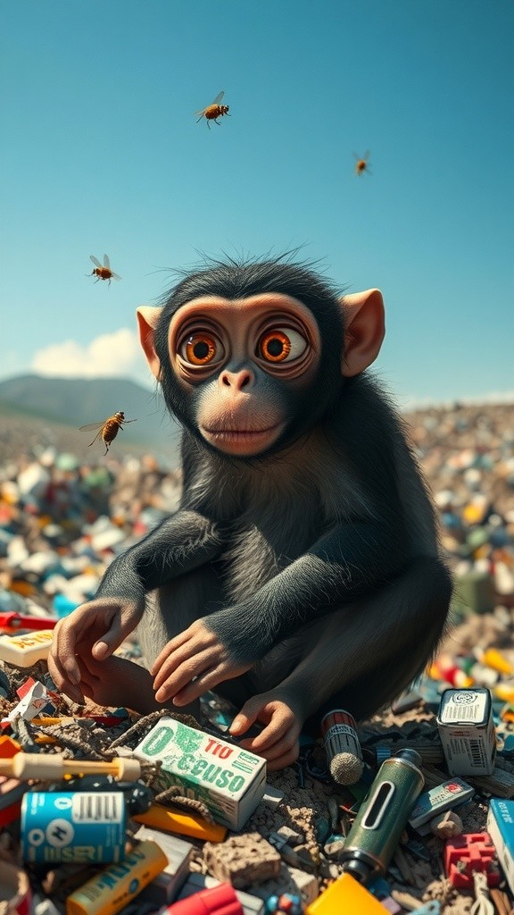 The Resourceful Monkey: From Trash to Treasure