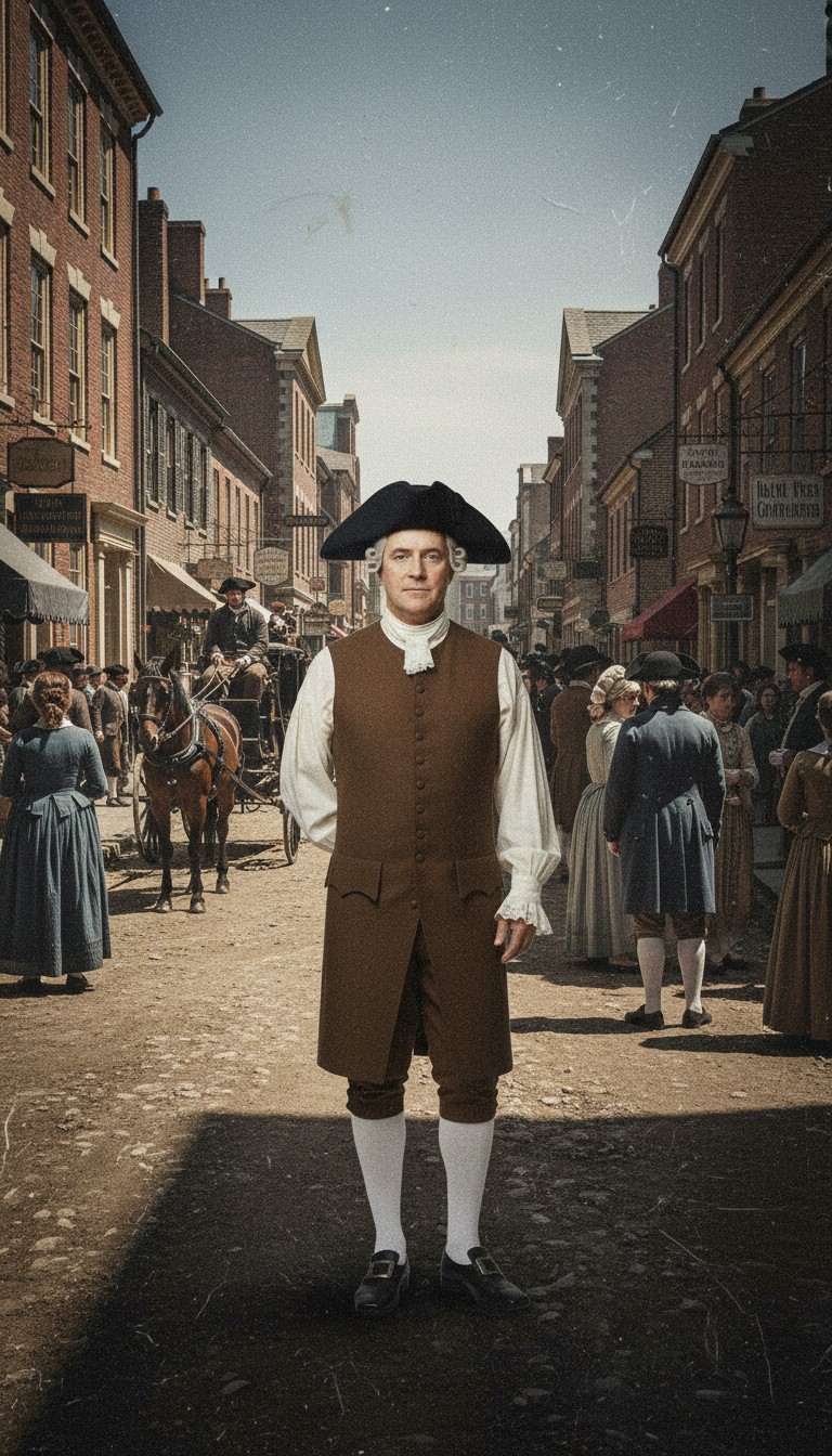 Benjamin Franklin's Shocked Encounter with a Smartphone!