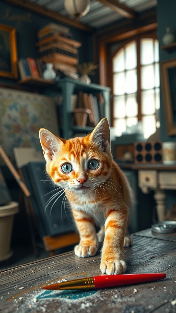 Jaadui Brush aur Billi ki Khayali Duniya