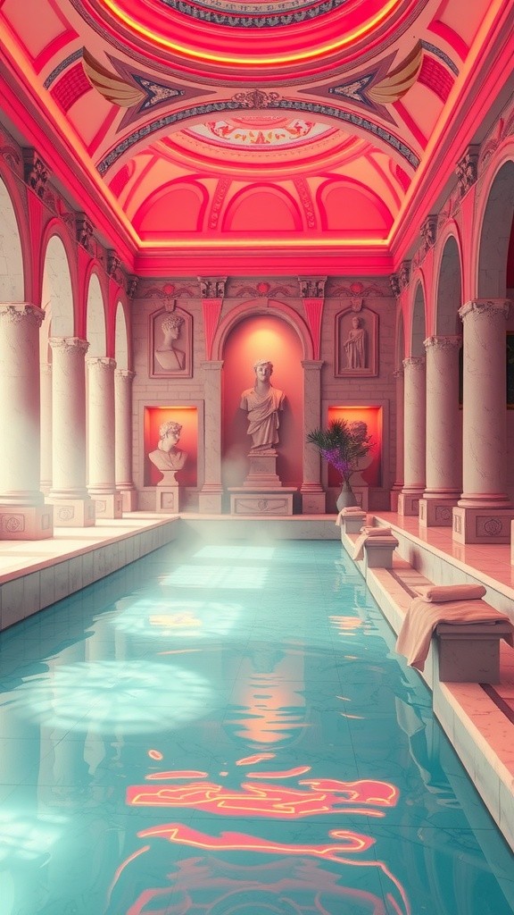 The Multifaceted Life at Ancient Roman Baths