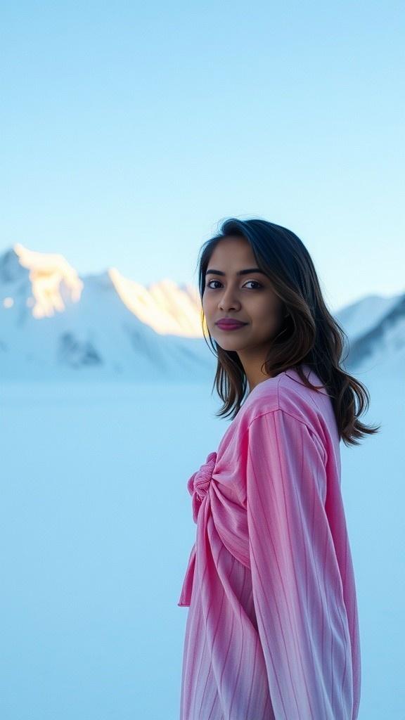 Priya's Journey: Beauty and Adventure in the Snowy Mountains