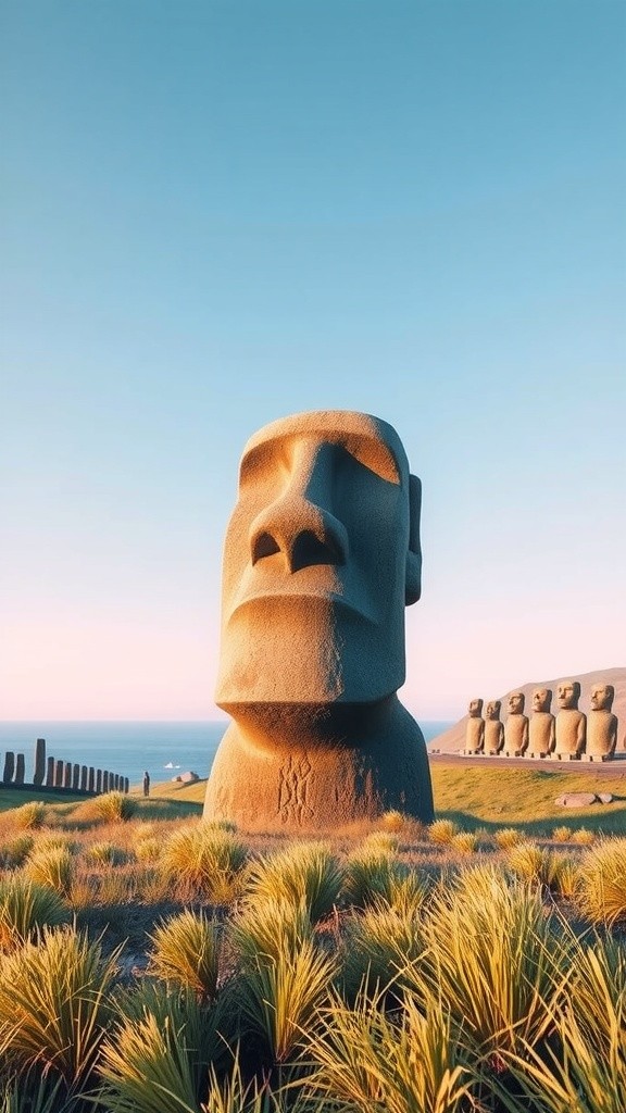 Rahasia Memindahkan Patung Moai Raksasa di Pulau Paskah!