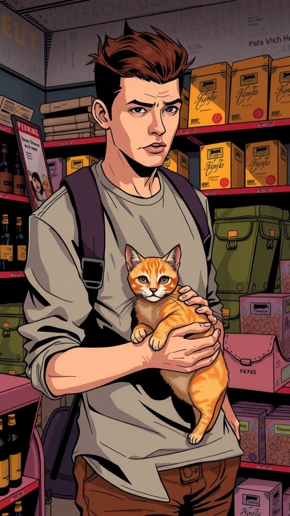 Kucing Peliharaan yang Menghidangkan Teh