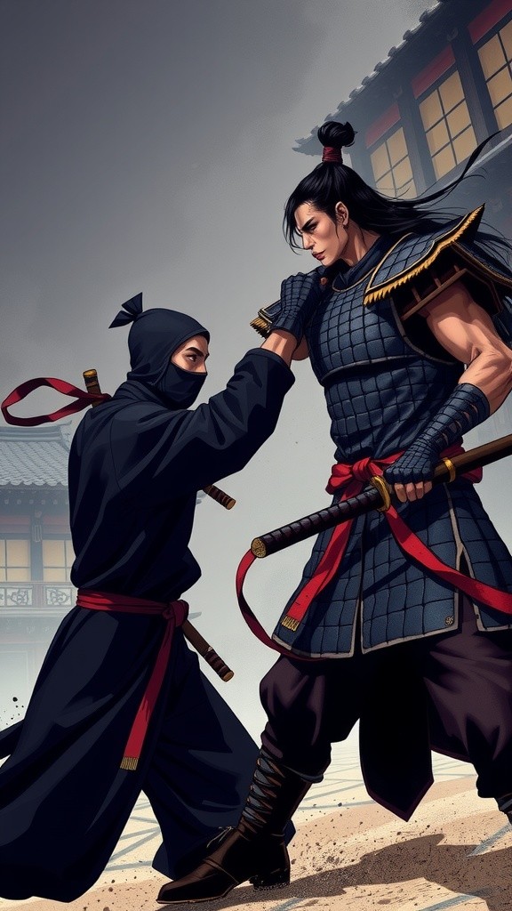 Epic Showdown: Ninja vs Samurai