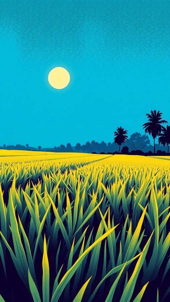 সুন্দরী ধানের ক্ষেত